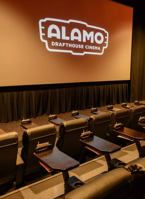Alamo Drafthouse Cinema theater with recliner seats